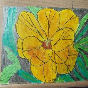 Golden Bloom Canvas Art